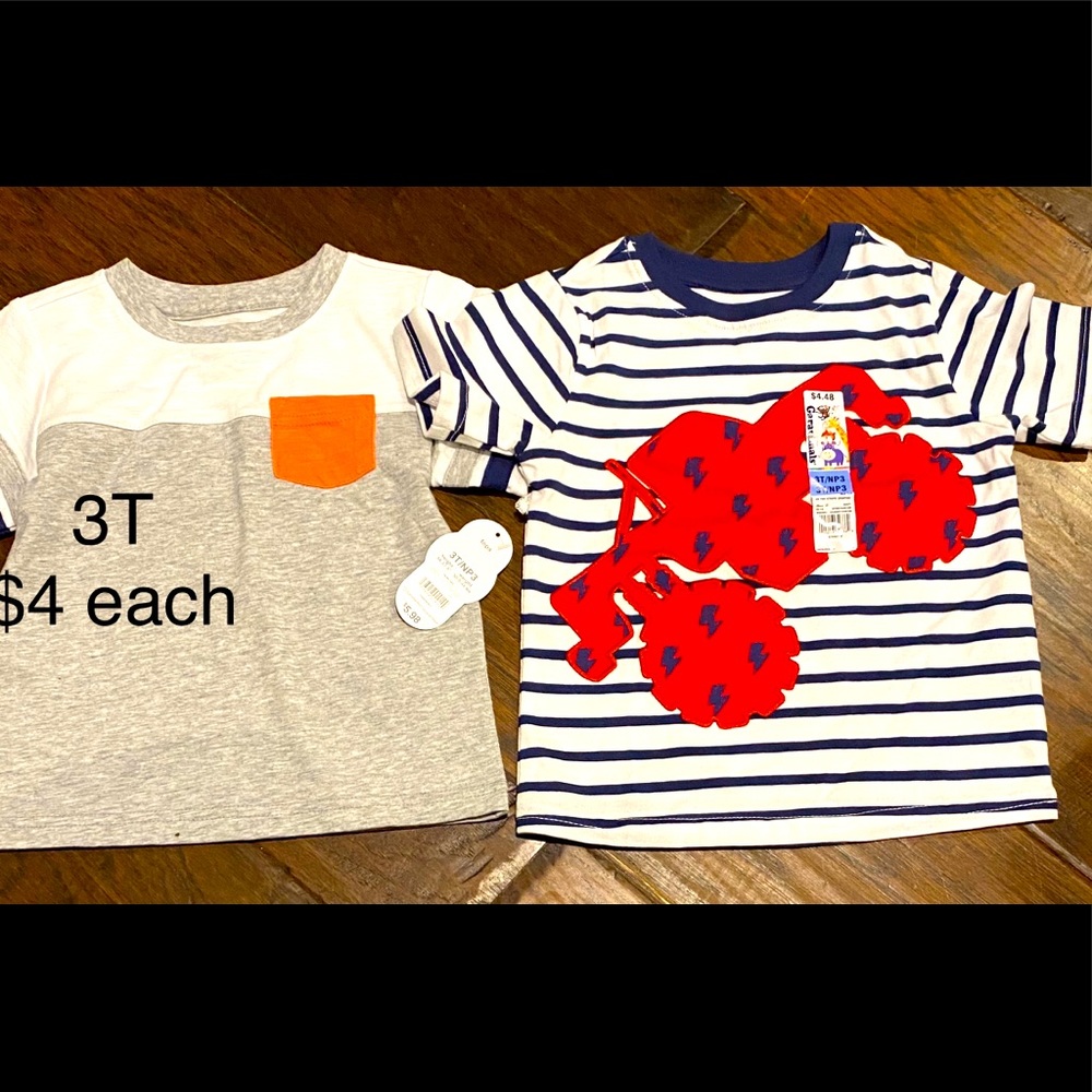 3T Boys short sleeve shirts